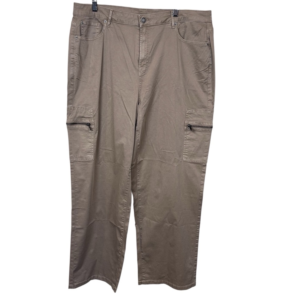 Penningtons women’s‎ cargo pants khaki size 18 zippered pockets